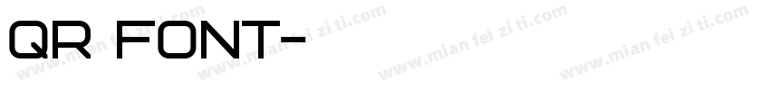 QR font字体转换